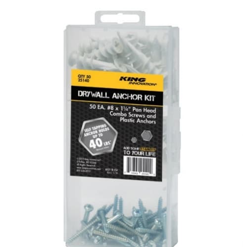 Drywall Anchor Kit with Plastic Anchors