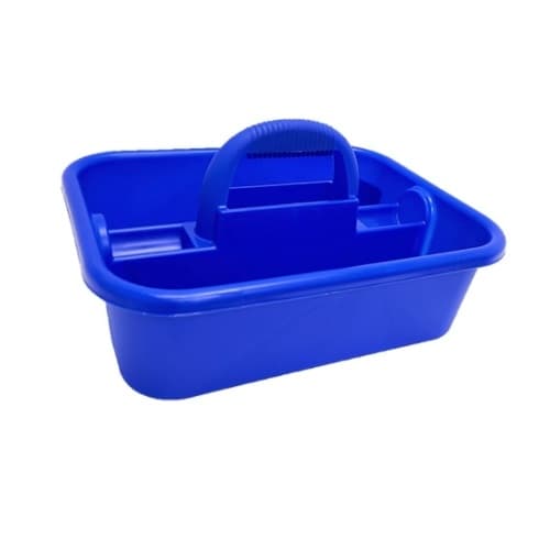 18-in x 13.5-in Tote Tray w/ Handle, Blue