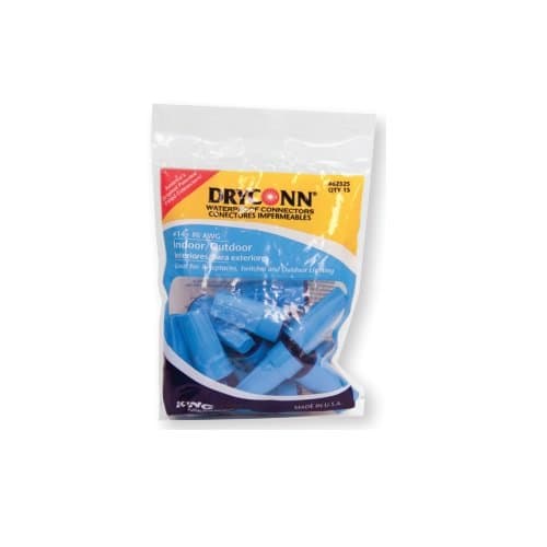 Aqua/Orange DryConn Aqua Series Waterproof Connector, Bag of 100