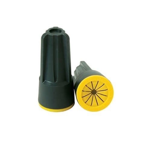 King Innovation Blazing TwistLoc Gray/Yellow Wire Connector, Pack of 100