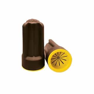 Blazing TwistLoc Brown/Yellow Wire Connector, Pack of 50