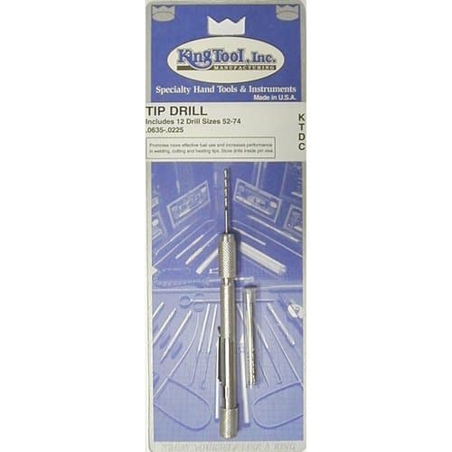 King Tool Size 52-74 Carded Tip Drill