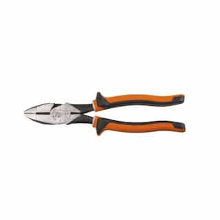 Klein Tools Insulated 8" Slim Side-Cutting Pliers, Orange & Gray