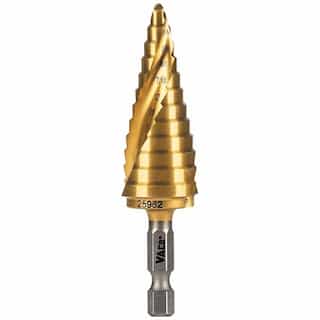 0.19-in to 0.88-in Spiral Double-Fluted Step Drill Bit, VACO