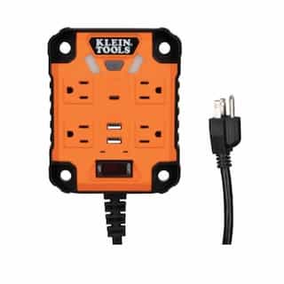 Klein Tools PowerBox 1 Magnetic Power Strip w/ Integrated LED Lights