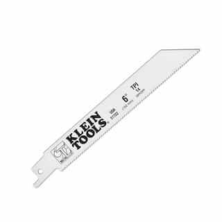 Klein Tools 6" Reciprocating Saw Blade, .035" Wide, 14 TPI