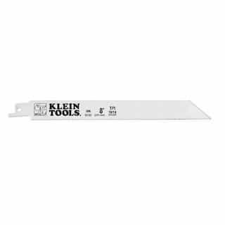 Eight Inch 10/14 TPI Reciprocating Saw Blades, Pack of 5