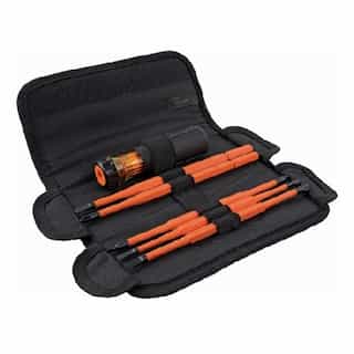 Klein Tools 8-in-1 Screwdriver Set, Insulated & Interchangeable