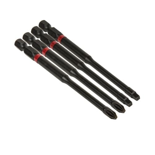 Klein Tools Pro Impact Power Bits, Assorted, 4 Pack