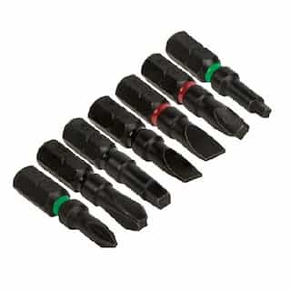 Pro Impact Power Bits, Assorted, 7 Pack