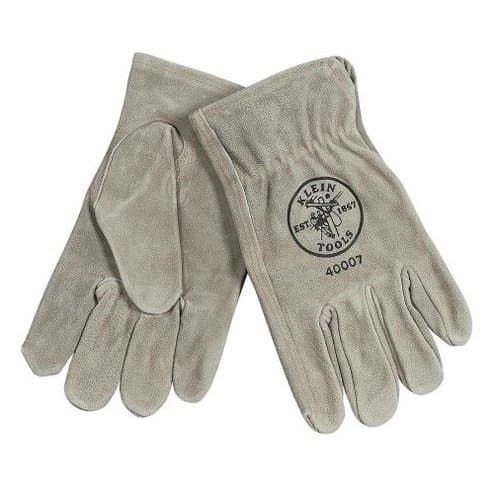 Extra Large Gray Durable and Tough Cowhide Driver's Gloves