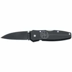 Klein Tools Black Lightweight Lockback Knife, 2-1/2'' Drop Point Blade