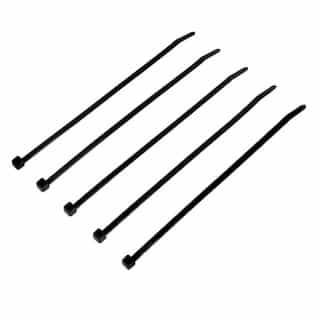 Klein Tools 7.75-in Cable Ties, 50lbs, Black
