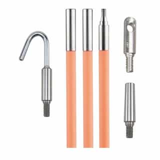 Klein Tools 15-ft Lo-Flex Glow Rod, Bright Orange