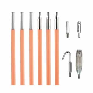 Klein Tools 30-ft Lo-Flex Glow Rod, Bright Orange