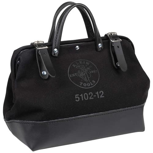 Klein Tools 12-in Black Canvas Tool Bag