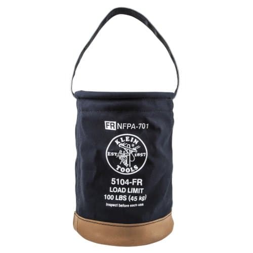 Flame-Resistant Canvas Bucket for Overhead Lifting, 100lb. Max