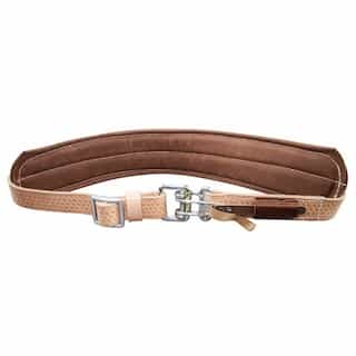 Klein Tools Padded Leather Quick-Release Belt, Large, Tan