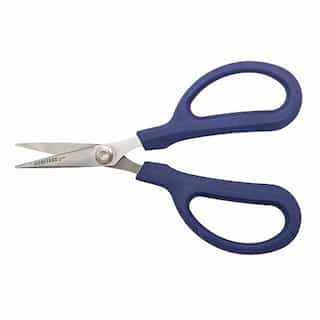 6-3/8-in Curved Utility Shear, Steel, Blue