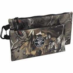 Camo Zipper Bags for Tools, Pack of Two 