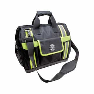 Klein Tools Black Tradesman Pro High Visibility Tool Bag with Zipper Closure