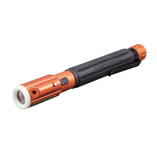 Aluminum Inspection Penlight with Laser and Silicone Grip