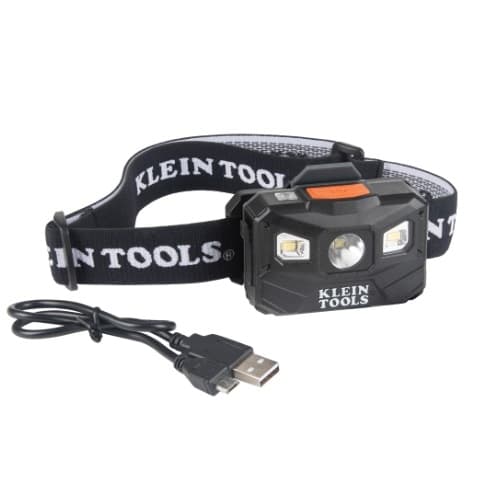 Rechargeable Headlamp w/ Strap and Auto Off, 400 lm
