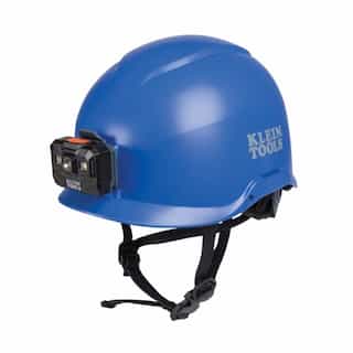 Klein Tools Non-Vented Safety Helmet w/ Headlamp, Class E, Blue