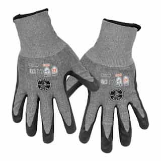 Touchscreen Work Gloves, Cut Level 2, Extra Large, 2-Pair, Gray