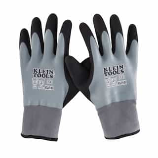 Klein Tools Thermal Dipped Gloves, Gray, Extra Large