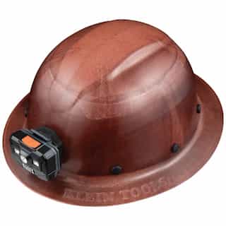 Klein Tools KONSTRUCT Series Full-Brim Hard Hat, Class G, w/ Headlamp
