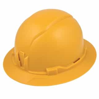 Hard Hat, Non-Vented, Full Brim Style, Yellow