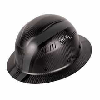 Carbon Fiber Full Brim Hard Hat w/ Adj Vents, Sizes 6.5 - 8, Spartan