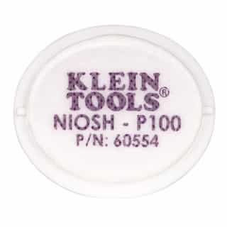 Klein Tools P100 Half-Mask Respirator Replacement Filters, 2PK