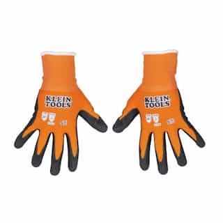 Klein Tools Knit Dipped Touchscreen Gloves, Cut Level A1, Small, 2-Pair