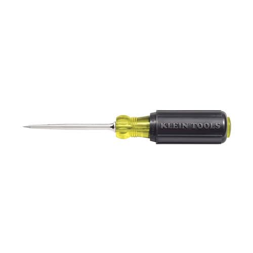 Steel Cushion Grip Scratch Awl Screwdriver with Chrome Finish
