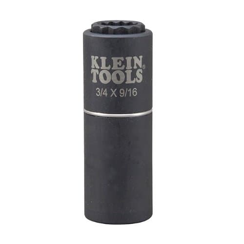 Klein Tools 3/4" & 9/16" 12-Point 2-in-1 Impact Socket