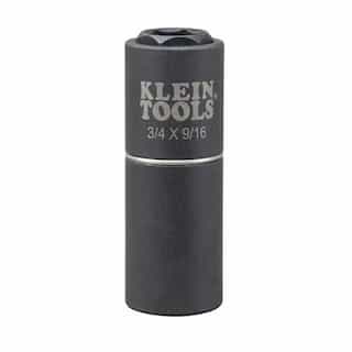 Klein Tools 3/4" & 9/16" 6-Point 2-in-1 Impact Socket