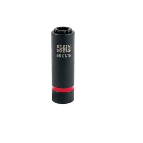 Klein Tools 2-in-1 Impact Socket, 5/8-in and 7/16-in