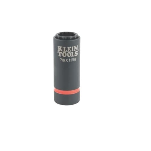 Klein Tools 2-in-1 Impact Socket, 7/8-in and 11/16-in