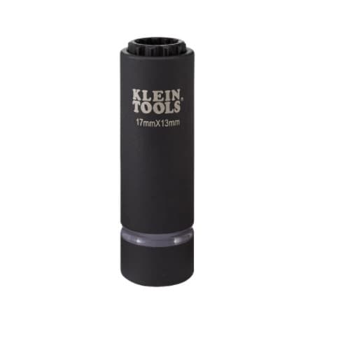 Klein Tools 2-in-1 Metric Impact Socket, 17 X 13 mm