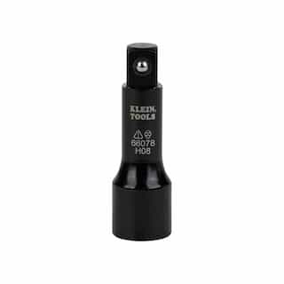 Klein Tools Flip Impact Socket Adapter, Large, 0.5-in to 0.5-in