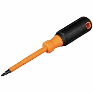 #1 Square Tip Insulated Screwdriver, 4-in Shank