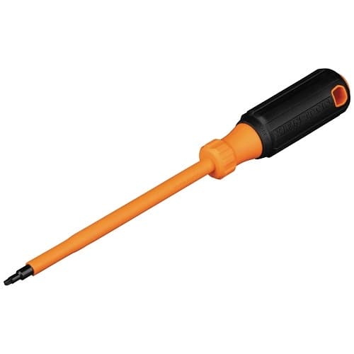 Klein Tools #1 Square Tip Insulated Screwdriver, 6-in Shank