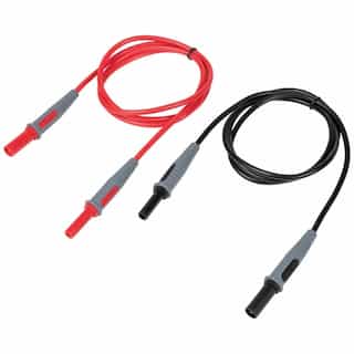 Lead Adapters, Red and Black, 3-Foot