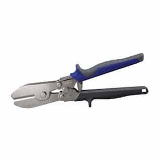 Klein Tools 5-Blade Duct Crimper, Blue & Gray