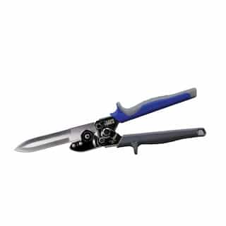 Klein Tools Duct Cutter with Built-In Wire Cutter, Blue & Gray