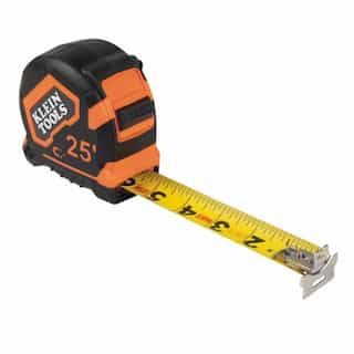 Klein Tools 25-ft Tape Measure, Double-Hook