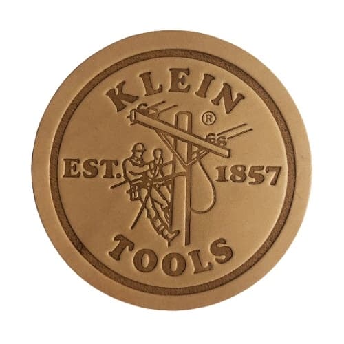 Klein Tools Leather Coasters, 6 Pack