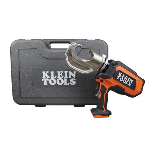 Klein Tools 20V Battery-Operated 12-Ton Crimper w/ Case, 360 Degree Rotating Head
